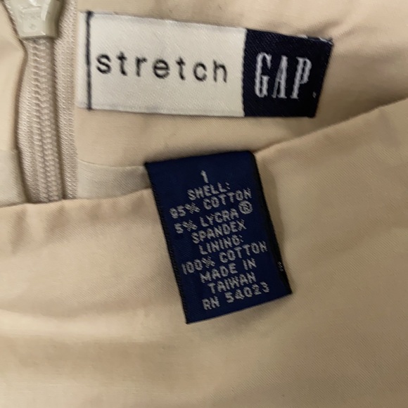 “Gap”tan, lined skirt; size 1;NWOT - Picture 4 of 6